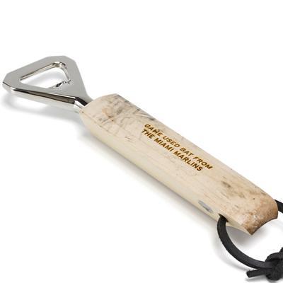 Tokens & Icons Texas Rangers Game-Used Baseball Bat Bottle Opener