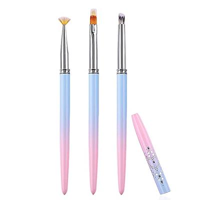  SILPECWEE 3pcs Dust Brush for Acrylic Nails Large Powder Brush  Makeup Brush Nail Duster Brush Acrylic Nail Brush Cleaner Nail Art Brushes  Manicure Brush for Cleaning Nail Art Tools 