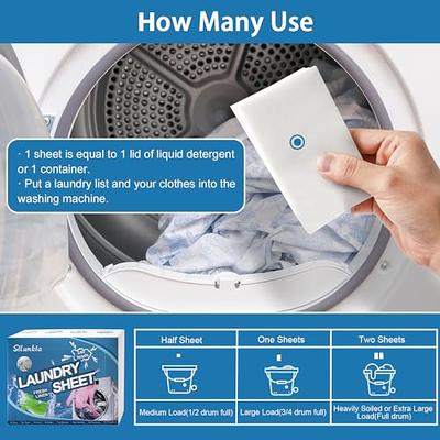Laundry Detergent Sheets Eco Washing Strips - 80 Loads Package, Free &  Clear Liquidless Clothes Washer Sheet, Zero Waste Travel Laundry Strip