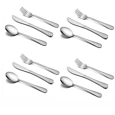 Silver spoon and fork for children