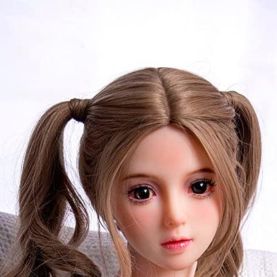 LOERSS Makeup Doll Head,Single Doll Head with Mouth,Eyes & Wig, Snap or M16  Studs Fixed Connection Doll Accessories,Toys - Yahoo Shopping