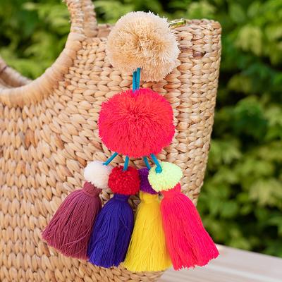 Pom-Pom Charm - Multicolor fur charm