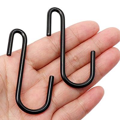 YourGift 10 Pack Heavy Duty S Hooks Black S Shaped Hooks Hanging Hangers  Hooks for Kitchen, Bathroom, Bedroom and Office: Pan, Pot, Coat, Bag,  Plants(10 Pack/Black/Small) - Yahoo Shopping