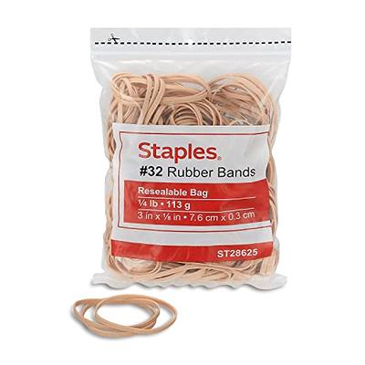JAM Paper Rubber Bands Size 33 White Bag Of 100 Rubber Bands - Office Depot