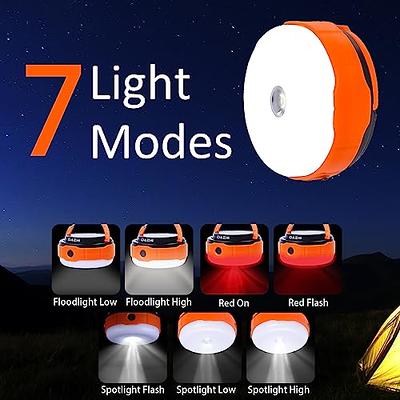 Lepro LED Camping Lantern Rechargeable or Battery Powered, 1000lm Camping Light with Detachable Flashlights Combo, 4 Modes, Portable Outdoor Lantern