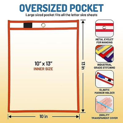 Dry Erase Pockets 30 Pack - Dry Erase Sleeves - Reusable Sheet