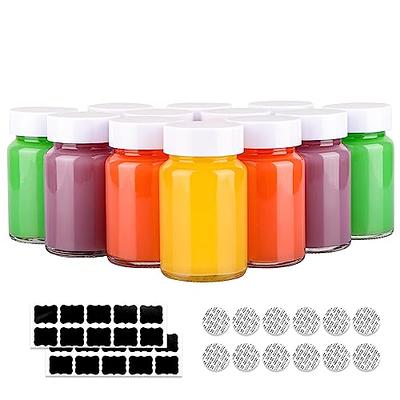 Elsjoy 18 Pack Plastic Juice Bottle, 12 Oz Clear Beverage Bottle