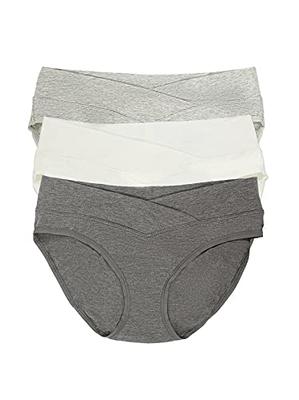 Felina  Organic Cotton Maternity Hipster Panties 3-Pack (Slate