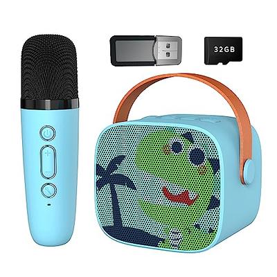 Kingci Micrófono para niños, micrófonos de juguete para niñas pequeñas  cantando Bluetooth + 18 canciones precargadas para guardería, regalos de