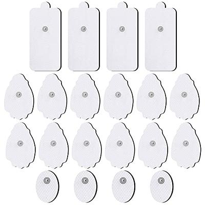 Extra Large Tens Unit Replacement Pads 4'' x 4 (12 Pcs) with Pad Holder,  Reusable and Self-Stick Electrodes TENS Pads Compatible with AUVON TENS  7000