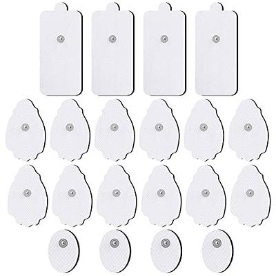 LYINIE TENS Unit Pads 3 Round Electrodes, Compatible with Most TENS M