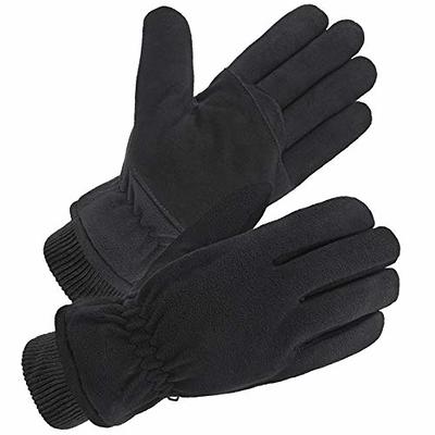 FIRM GRIP X-Large Winter Suede Leather Gloves with Insulated Fleece Liner