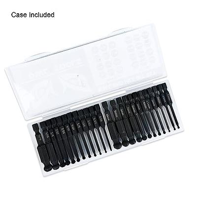 EFFICERE 30-Piece Premium Hex Key Allen Wrench Set, SAE and Metric  Assortment, L Shape, Chrome Vanadium Steel, Precise Chamfered Tips |  0.028-3/8 inch