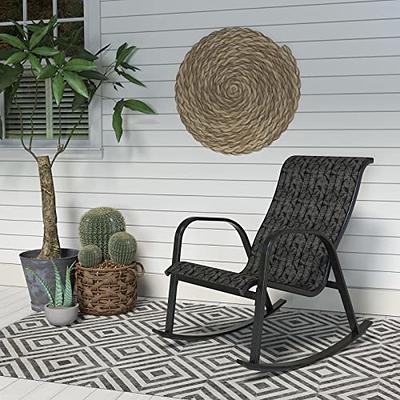 Antetek Outdoor Patio Rocking Chair, Comfy Wicker Egg Chair with Padded  Cushion, Oversized Rocker for Indoor & Outside, Modern Lounge Chair for  Front Porch, Balcony, Garden, Lawn, Living Room, Olive - Yahoo