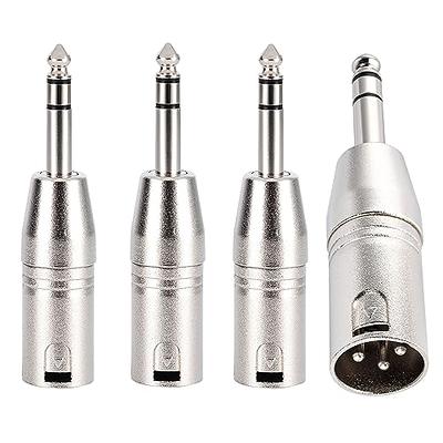  tisino 1/4 TRS to XLR Adapter, Balanced Quarter Inch