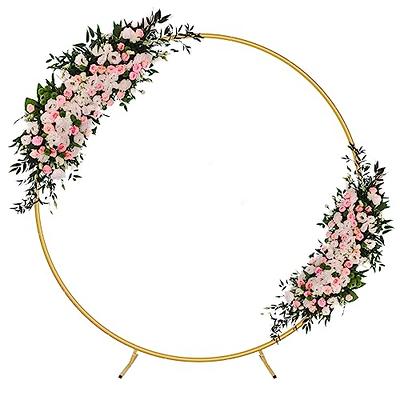 OSYIN Over The Table Rod Stand with Clamps, 46-82”Length, Adjustable Metal Balloon Flower Arch Stand, Decorated Arch for Party, Birthday, Wedding