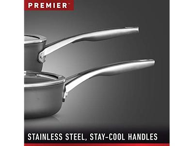 Calphalon Premier Stainless Steel 13-Piece Cookware Set Silver