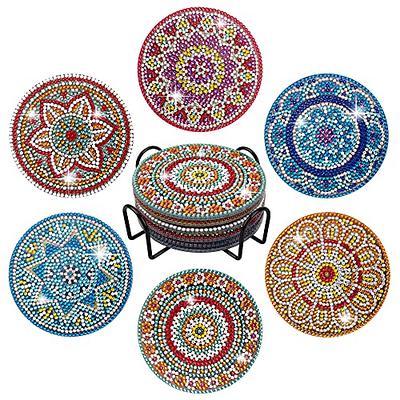 Temlum 6 Pcs Diamond Painting Coasters with Holder, Mandala Diamond Art  Coasters Kits for Beginners, Adults, Kids Small Diamond Painting Kit Art  Craft Supplies - Yahoo Shopping