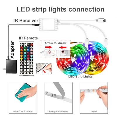 DAYBETTER Led Strip Lights 200ft(2 Rolls of 100ft) Smart Strips with App Control  Remote, 5050 RGB Led Lights for Bedroom, Music Sync Color Changing Lights  for Room Home Decor Party Festival 