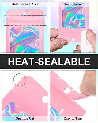 Resealable Bags Holographic Bags Packaging Bags 300 PCS Pink Reusable Bags  for Food Storage Small Business Jewelry Supplies 3x4.7 Inches - Yahoo  Shopping