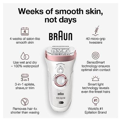 Braun Epilator Silk-épil 9 9-985, Facial Hair Removal for Women