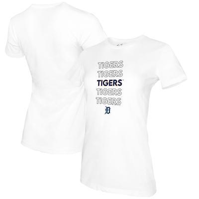 Women's Tiny Turnip White Detroit Tigers Stacked T-Shirt - Yahoo