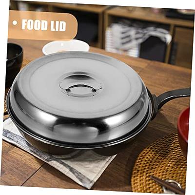 DOITOOL Kitchen Pot Lid Stainless Steel Pans Pots Lid Cover Metal Dome Lid  Frying Pan Lid for Grill Cooking Steaming Soup Pots Food Bowl Skillets