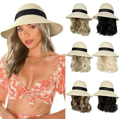Deep Blue Summer Lace Style Wide Brim Straw Hat, Holiday Women Beach Sun  Boho Foldable Hat - Yahoo Shopping