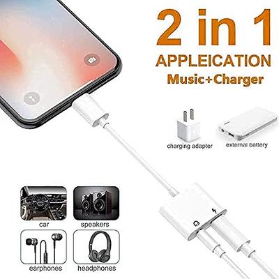 Lightning to 3.5 mm Headphone Jack Adapter, [Apple MFi Certified] 3 Pack  iPhone 3.5mm Headphones/Earphones Aux Audio Dongle Adapter Compatible for  14