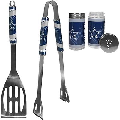 NFL Siskiyou Sports Fan Shop Dallas Cowboys Steel Tailgater BBQ Set w/Case  8 piece Gray