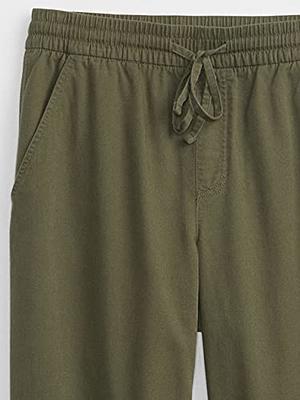 GAP Womens Easy Straight Pull-on Pants, Army Jacket Green, XX