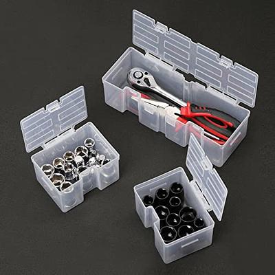 Double Side Plastic Organizer Box with Dividers, 34 Compartments Tool Box  Organizer, Hardware Storage Toolbox Organizer Box, Clear Small Parts Screw  Nut and Bolt Storage Organizer 