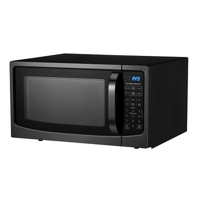 Hamilton Beach 1.1 Cu.ft White with Stainless Steel Digital Microwave Oven