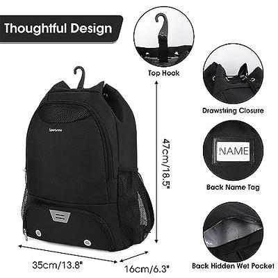 Upward Sports Drawstring Cinch Sack Bag Backpack With Media Pocket Black &  Gray