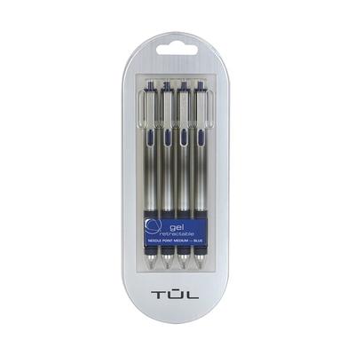 TUL® Metallic Retractable Gel Pens, Medium Point, 0.8 mm, Assorted Metallic  Barrel Colors, Assorted Ink Colors, Pack Of 4 Pens 