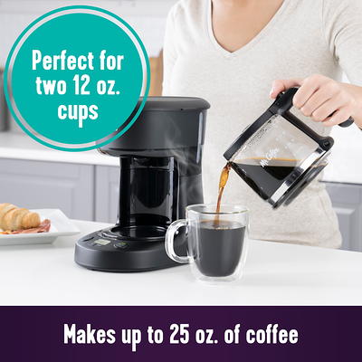 Mr. Coffee 5-Cup Programmable Coffee Maker, 25 oz. Mini Brew, Black - Yahoo  Shopping