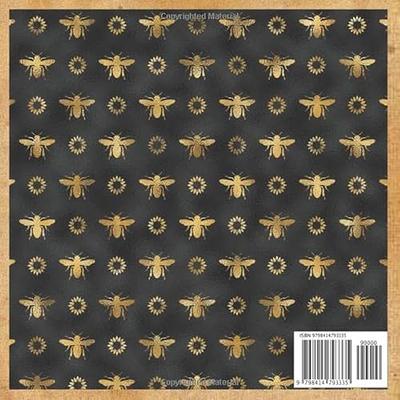 Black and Gold Bee Fabric