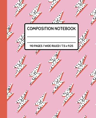 Composition Notebook Kawaii Bear: Cute Pink Bear Composition Notebook,  Kawaii Bear Design, Notebook for Girls, !00 Pages 7.5x9.25 Wide Ruled