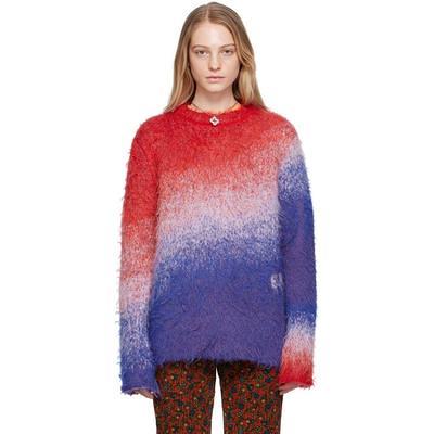 Blue & Red Gradient Sweater - Yahoo Shopping