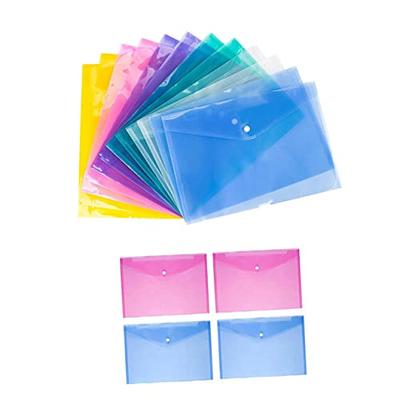 100 Pcs A4 Clear Document Folder,Waterproof Case Transparent Document Bag Paper Holder File Folder,Clear Plastic Folder