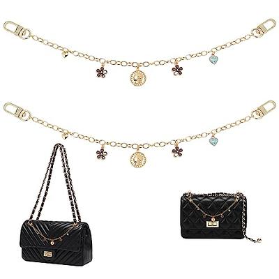 Anbys 2Pcs Bag Strap Extender Heart Shape Chain Strap Extender Replacement  Accessory Bag Chain Straps Charms for Shoulder Cross-Body Purse Clutch