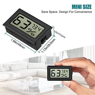 2-pack Mini Hygrometer Thermometer Digital Lcd Monitor, Humidity Meter