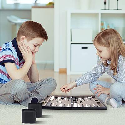 Crazy Games Backgammon Set Classic Small Leather