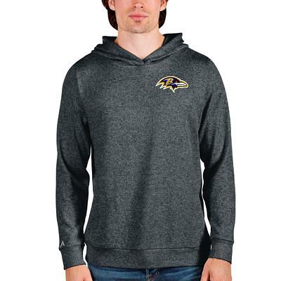 Men's Antigua Heathered Gray Baltimore Ravens Logo Victory