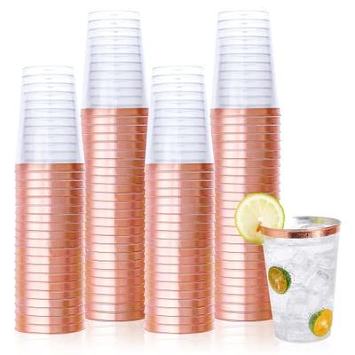 Zubebe 100 Pack 18oz Plastic Cups, Disposable Plastic Cups Large Drinking  Cups for Wedding, Graduation Party, Beer Taste Serving, Snacks Samples and  Tastings(Gold and White) - Yahoo Shopping