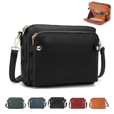 Mixdameny Gpmsign Crossbody Bag, Crossbody Leather Shoulder Bags and  Clutches for Women 3 Layer Crossbody Handbags Adjustable (black) - Yahoo  Shopping