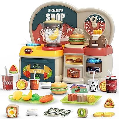 Frogprin Kids Coffee Maker Playset-Wooden Kitchen Toys, Toddler Play  Kitchen Accessories, Pretend Play Food Sets for Kids Kitchen, Encourages