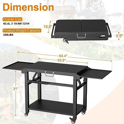 Outdoor Portable Grill Table Blackstone Ninja Griddle Foldable