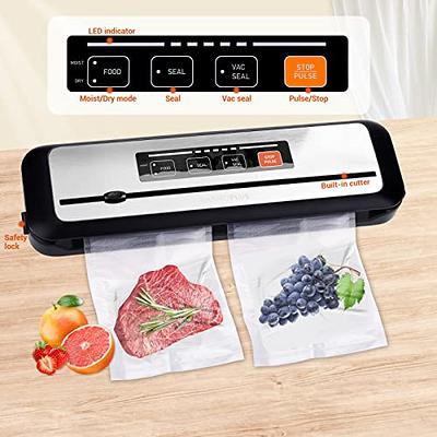 INKBIRD Vacuum Sealer Machine, Dry & Moist Sealing Modes,Built-in Cutter,  with Starter Kit, Automatic PowerVac Air Sealing Machine for Food