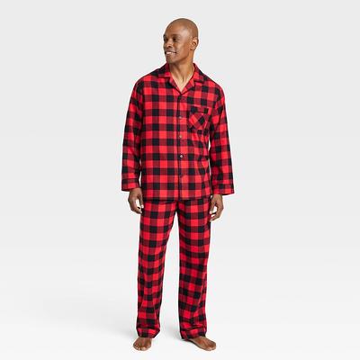 Men's Buffalo Check Flannel Matching Family Pajama Set